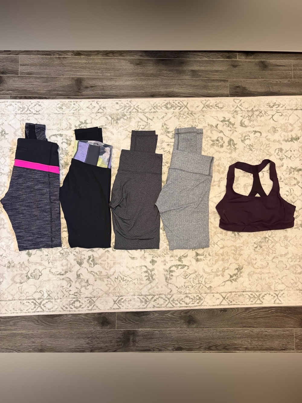 5-piece vintage lululemon athletica activewear lot